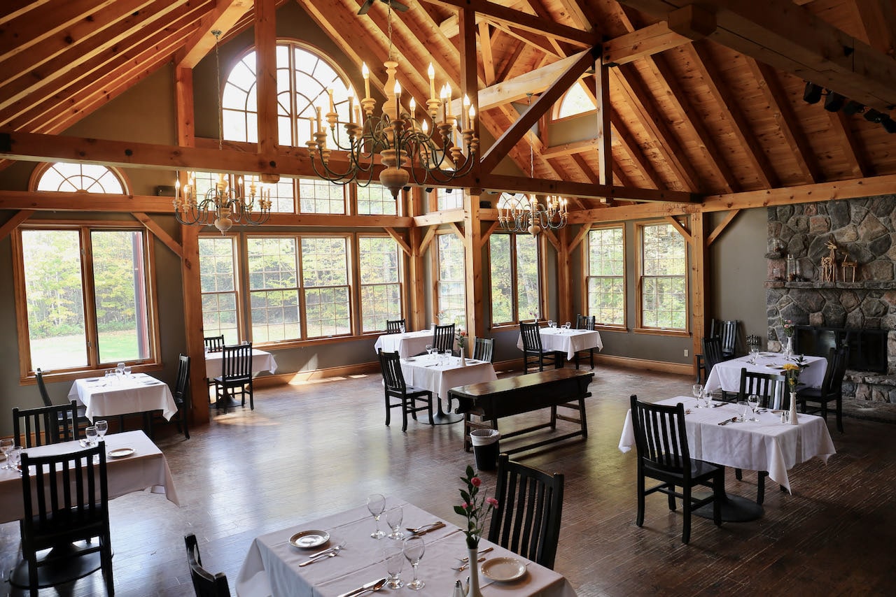 Of all the Muskoka Hotels, Trillium Resort offer the most romantic dining room.