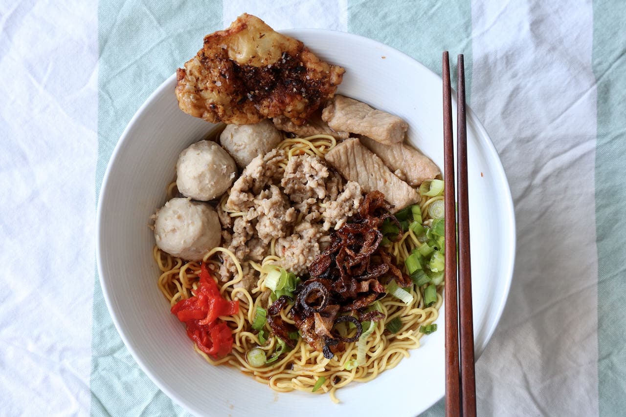 We love to cook comforting bowls of Bak Chor Mee during the colder months of the year.