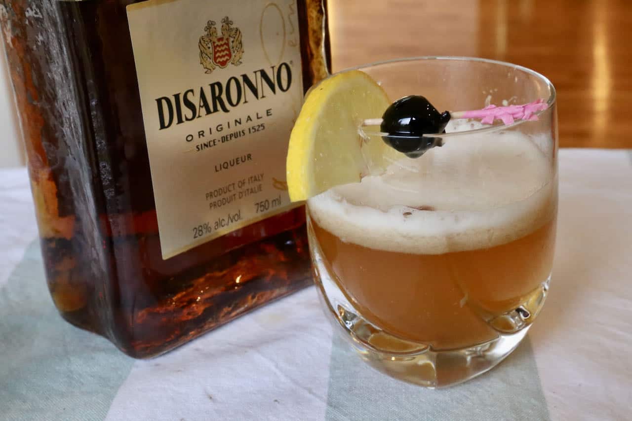 We love serving Disaronno Sour cocktails at Christmas holiday parties and Italian-themed dinners.