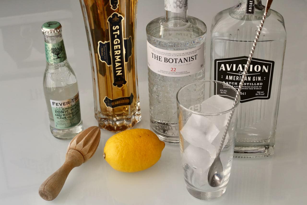 Prepare an easy Elderflower Collins cocktail at home by using a bottle produced by an award-winning distillery.