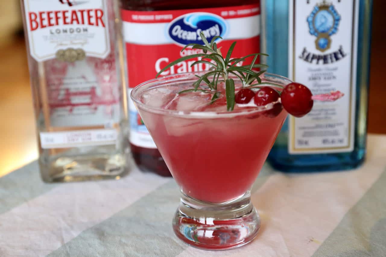 Gin and Cranberry Juice Cocktail Drink Recipe - dobbernationLOVES