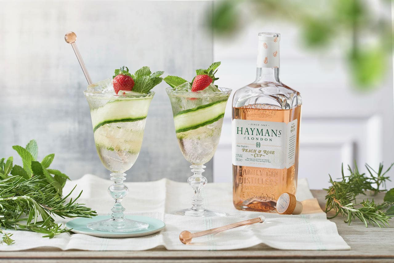 Hayman's Peach & Rose Cup makes refreshing summer cocktails.