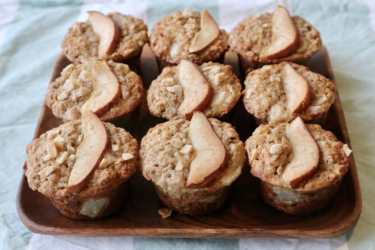 Vegetarian Muffins: Ginger Spiced Banana Pear