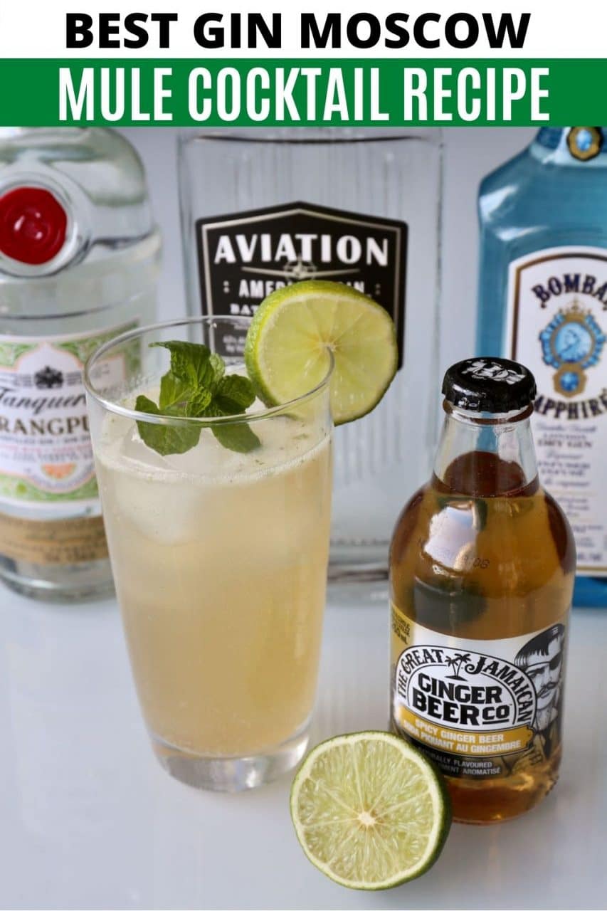 Save our Moscow Mule with Gin Cocktail recipe to Pinterest!