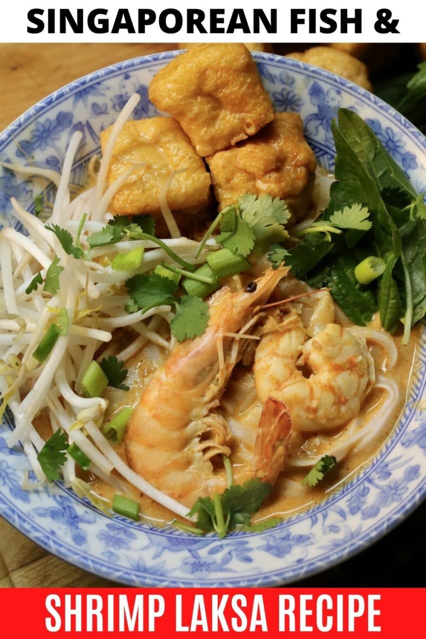 Save our Seafood Laksa Singaporean Soup recipe to Pinterest!