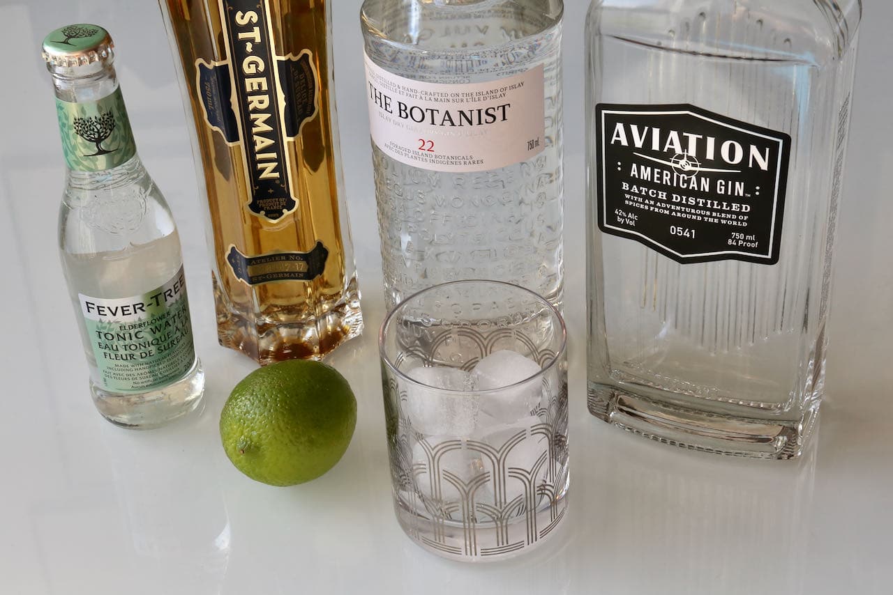 Prepare an easy Elderflower Gin and Tonic cocktail at home by using a bottle produced by an award-winning distillery.