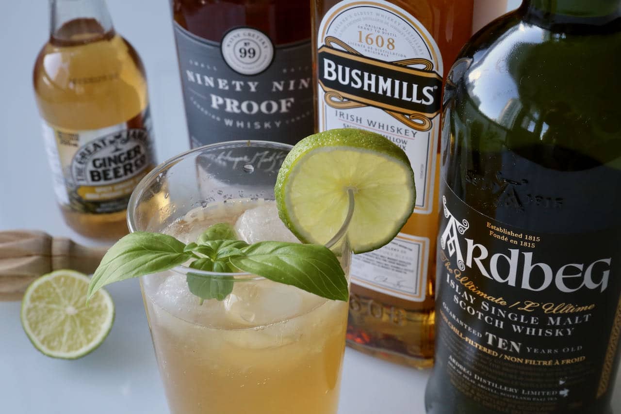 If you're hosting a large party feel free to prepare Whiskey and Ginger Beer in a large punch bowl.