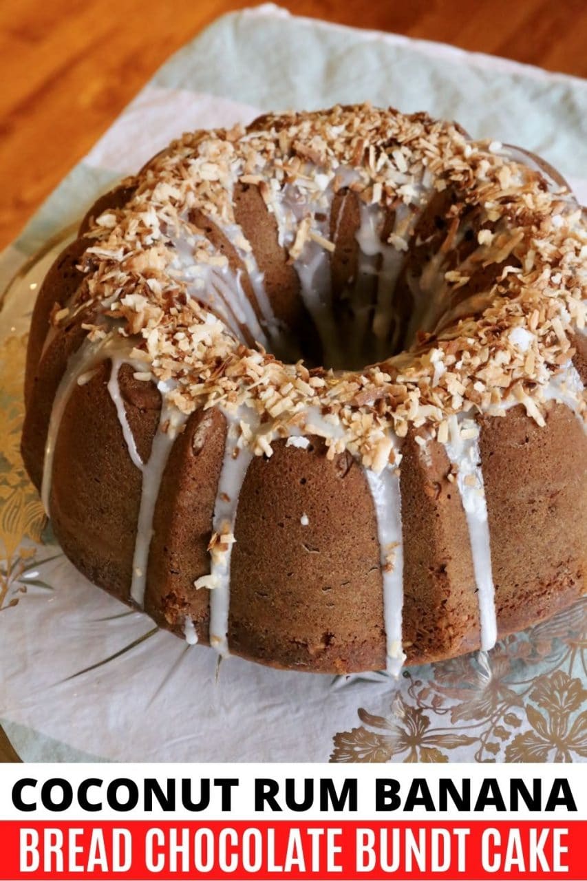 Save our Caribbean Banana Bread Bundt Cake recipe to Pinterest!