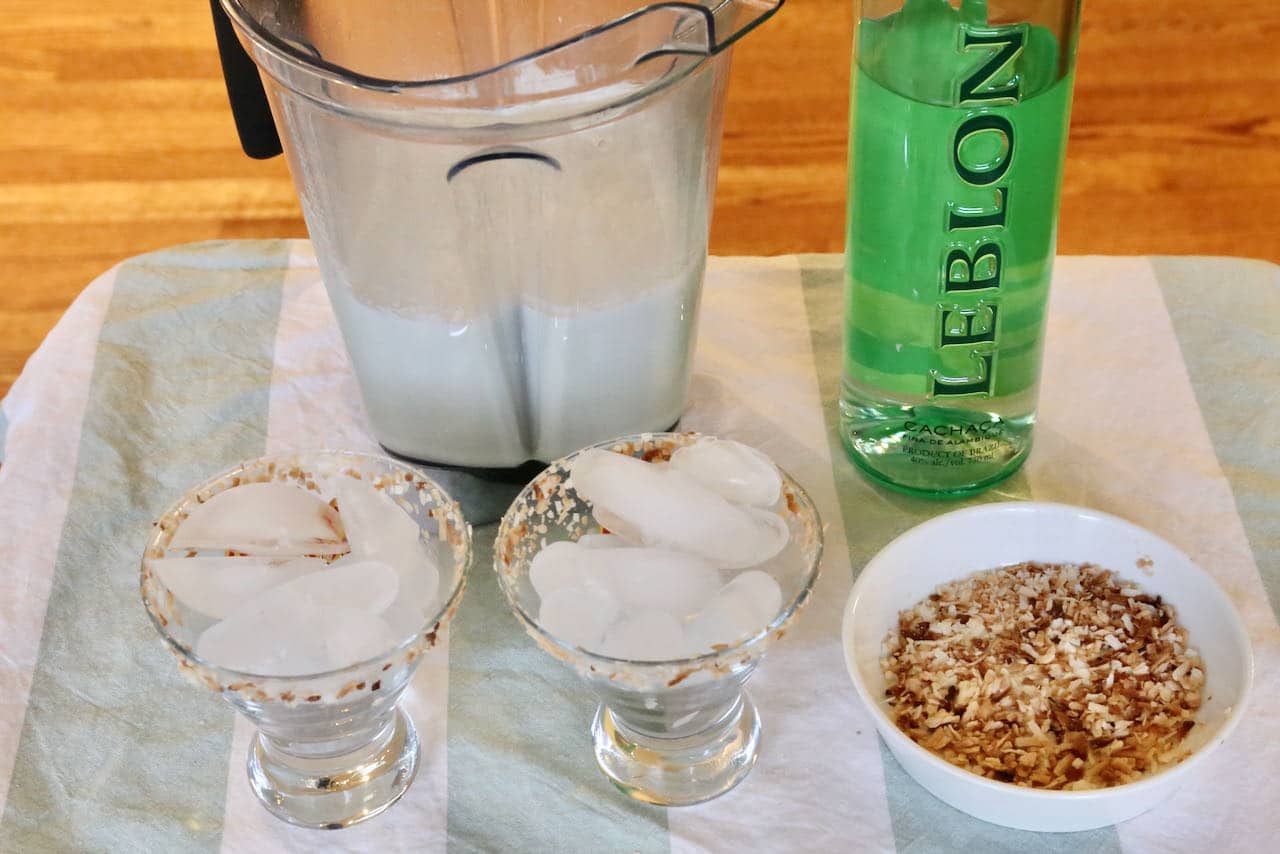 Our Batida de Coco recipe is a rift on the classic Brazilian Cachaça cocktail.