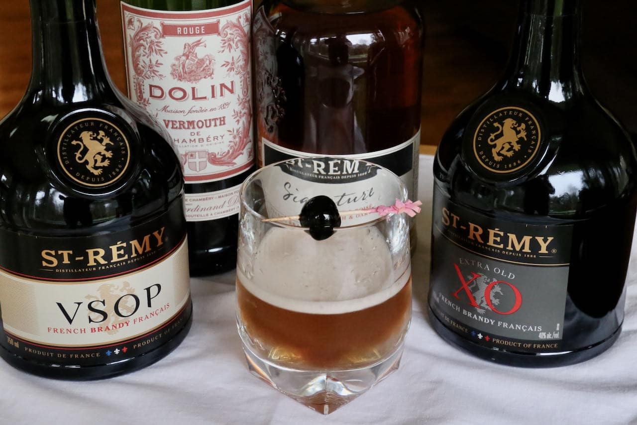 Learn how to make the best Brandy Manhattan cocktail recipe.