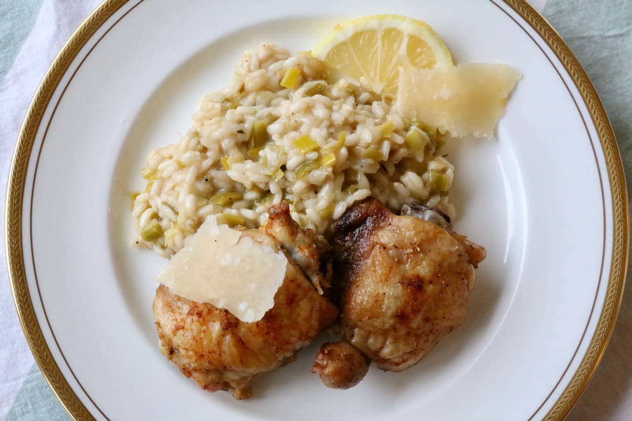 Now you're an expert on how to make healthy Chicken and Leek Risotto!