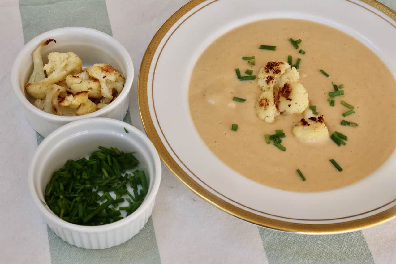 Serve our healthy Cauliflower Soup at a vegan-themed dinner party for a crowd.