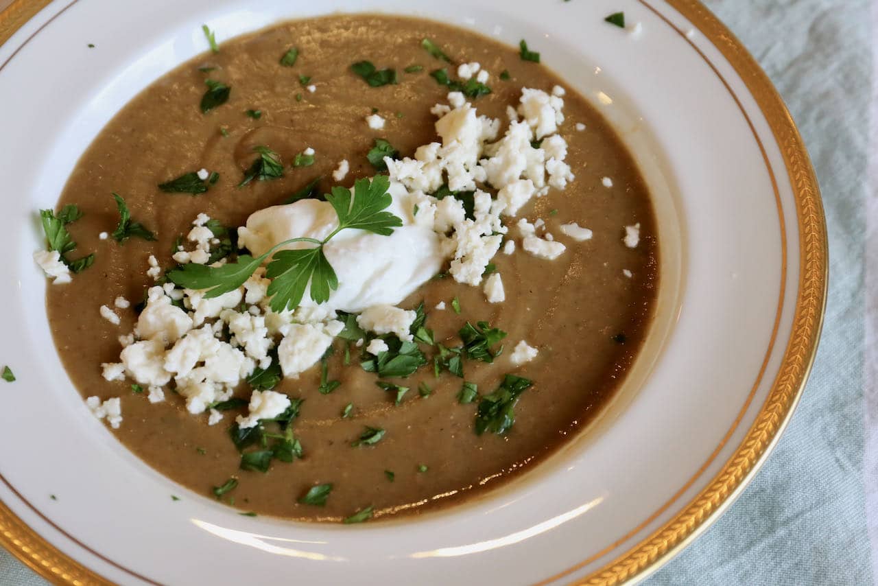 We love serving healthy homemade Green Lentil Soup during the cold months of Fall and Winter.