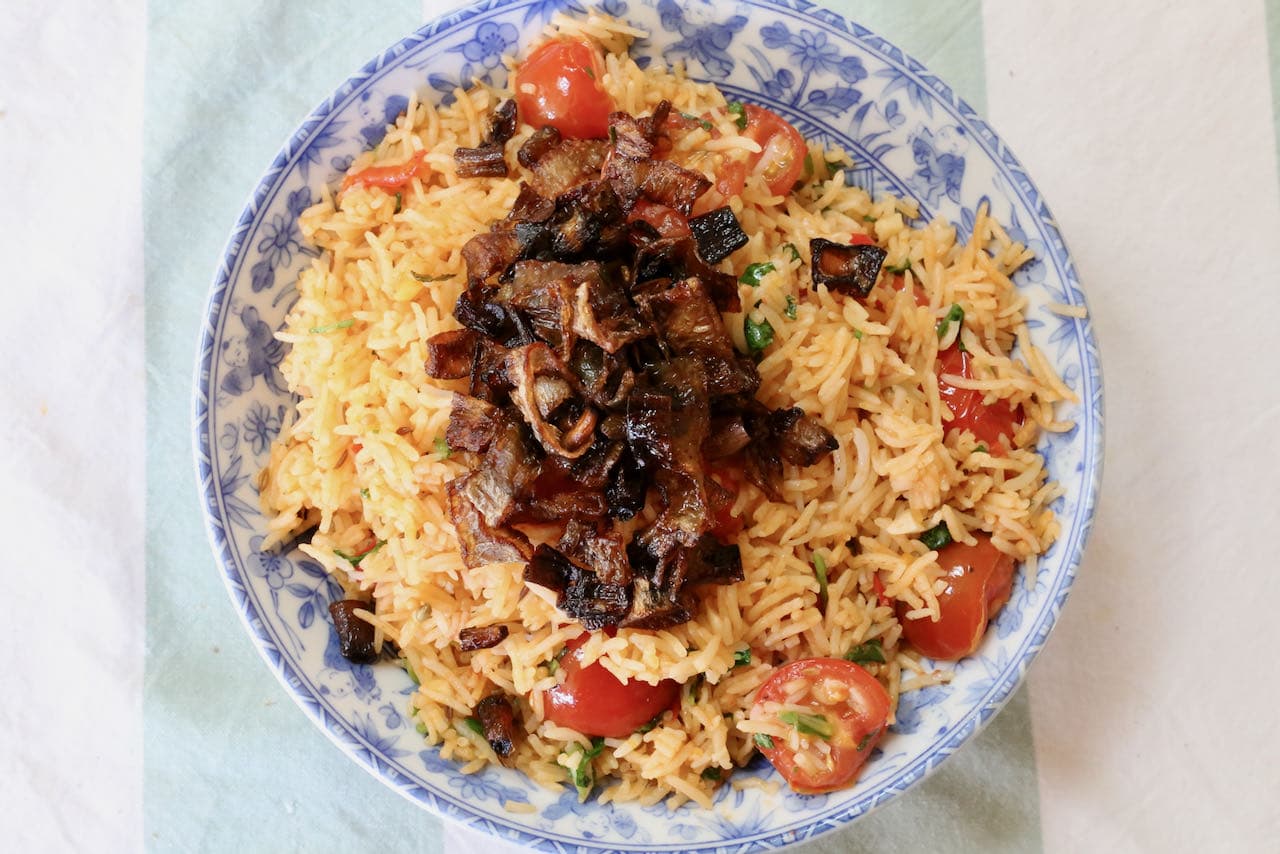 Now you're an expert on how to cook homemade Indian Tomato Biryani!