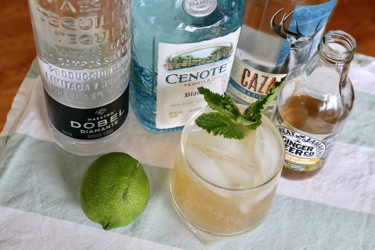 Use your favourite premium tequila when making this easy homemade Mexican Mule.