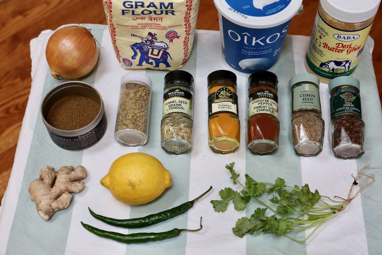Pitod Ki Sabji ingredients. 
