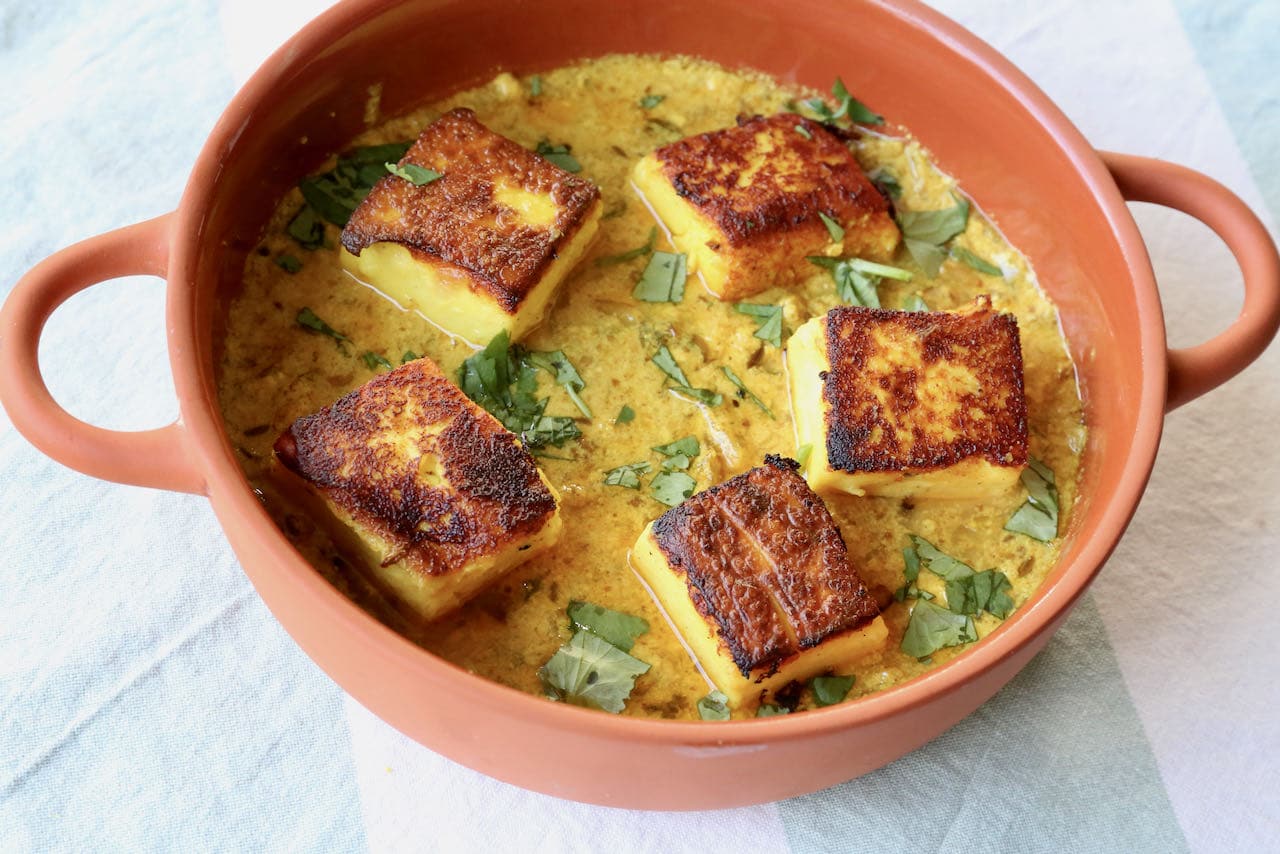 Serve Pitod Ki Sabji at an Indian-themed dinner party for a crowd.