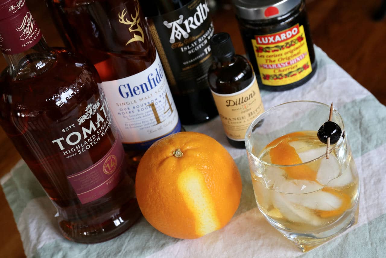 Use your favourite premium Scottish whisky when preparing a homemade Scotch Old Fashioned.