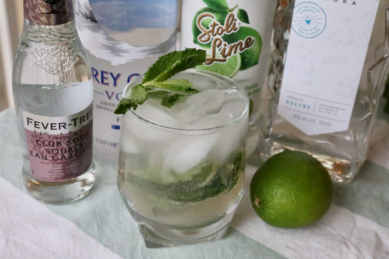 Our homemade Vodka Mojito is a refreshing drink to enjoy on a hot summer day.