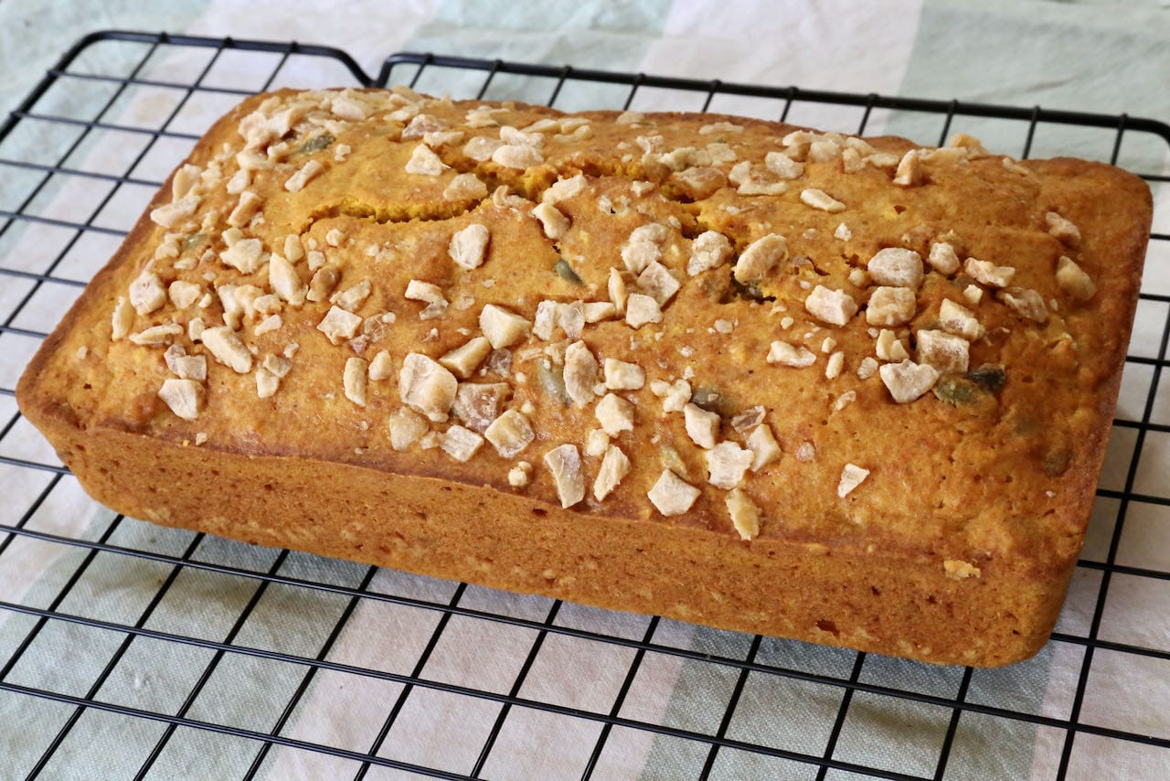 Cool Indian Cake on a rack for at least 10 minutes before slicing and serving.