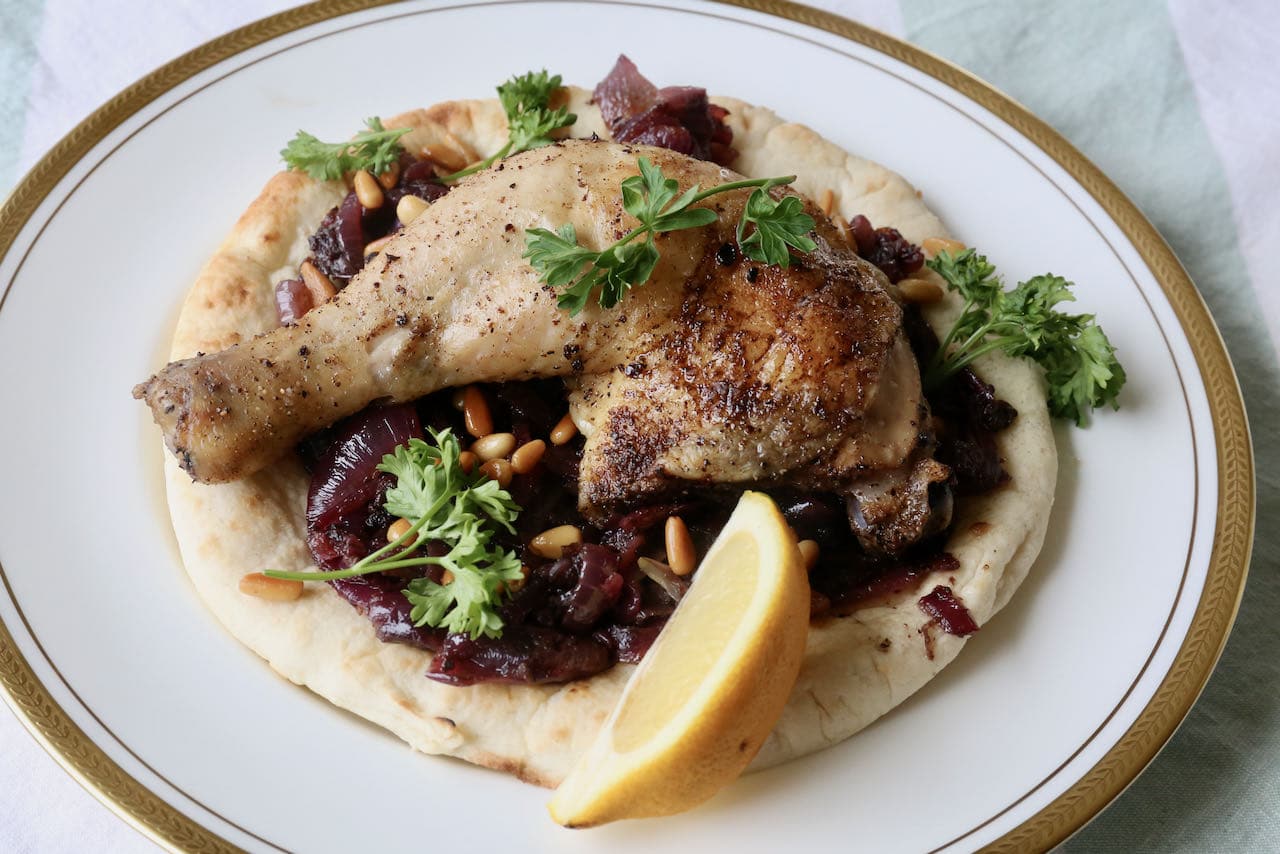 Kids love Musakhan as it's a fun dish you can eat with your hands.