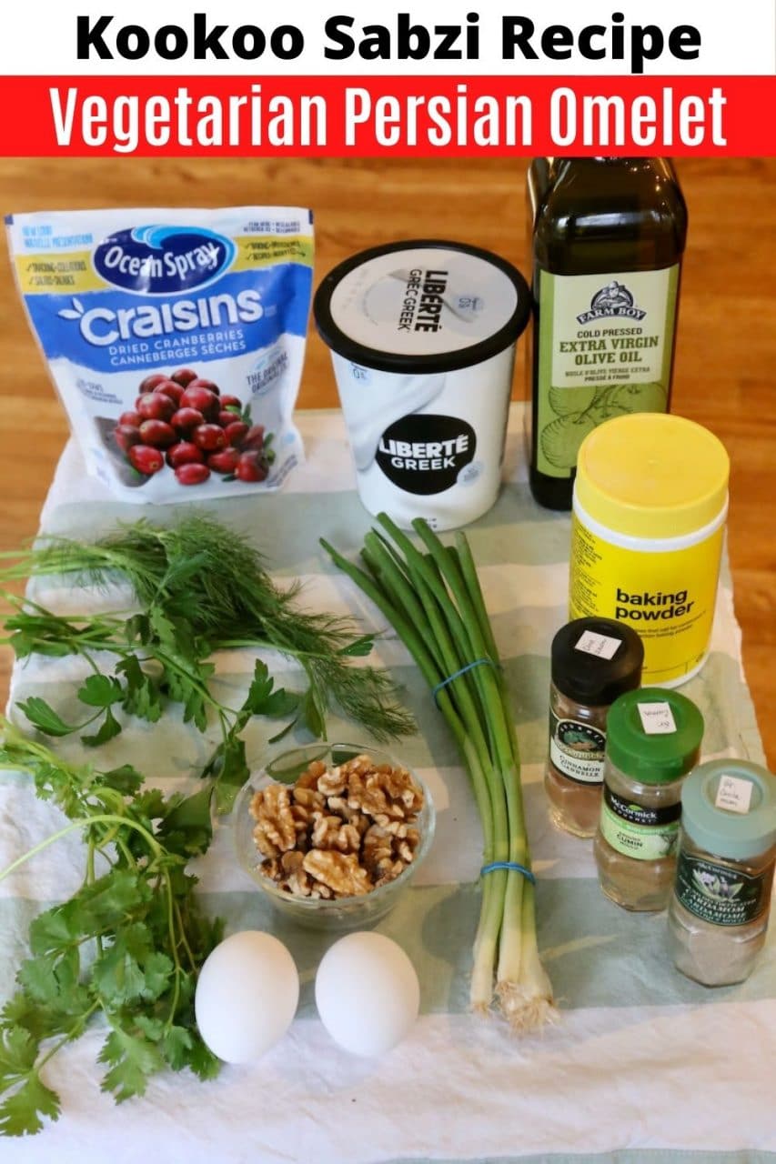 Save our Kookoo Sabzi recipe to Pinterest!