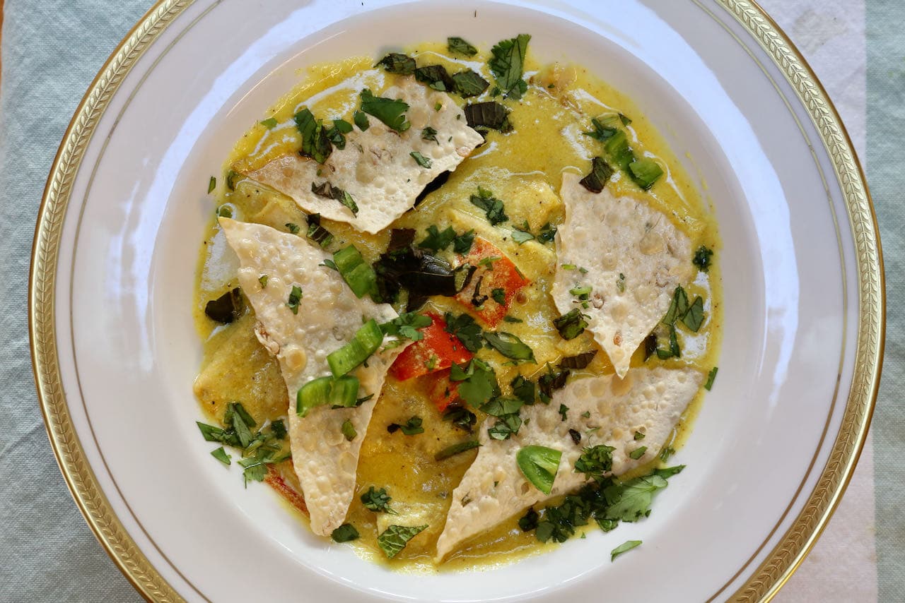 Papad Ki Subji is a popular curry from India's state of Rajasthan.