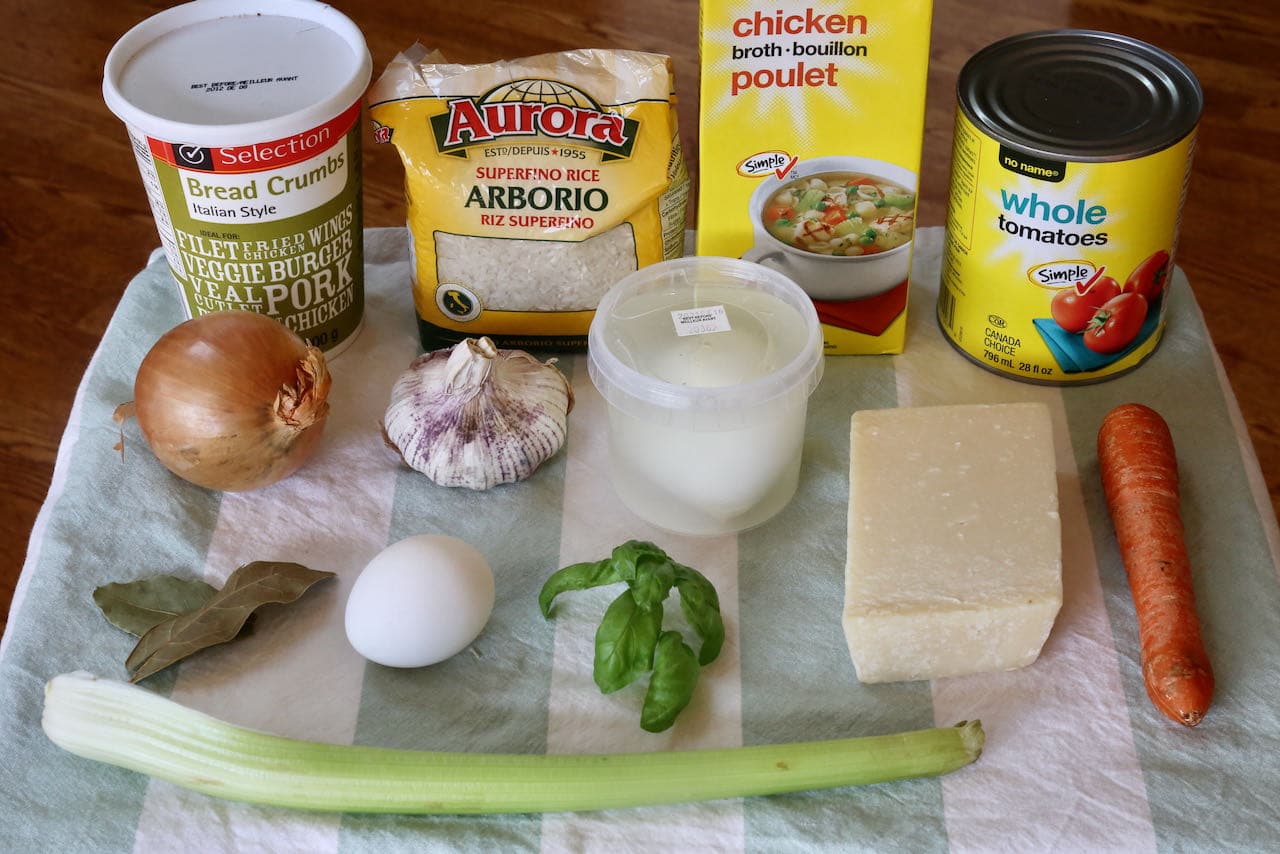 Sartu Di Riso recipe ingredients. 