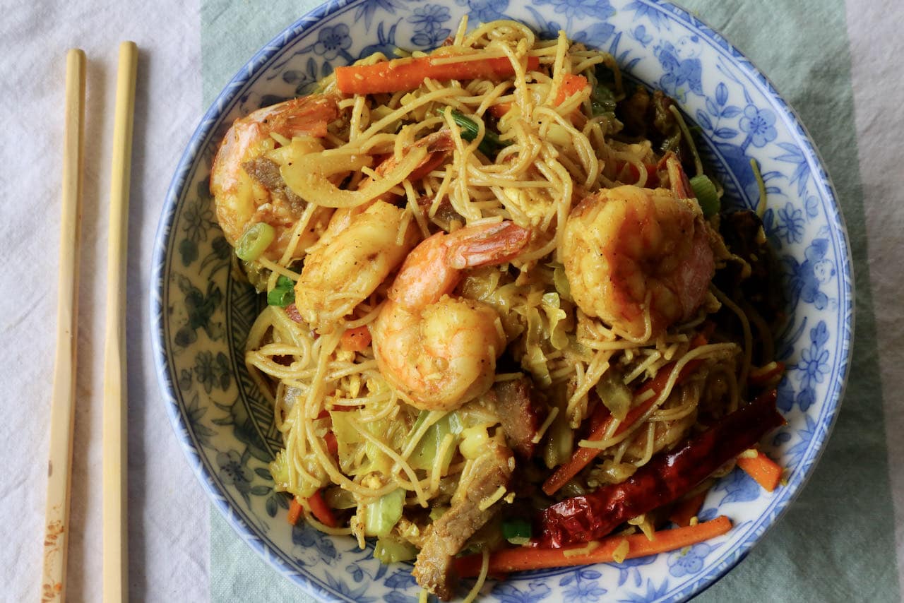 shrimp chow mei fun recipe