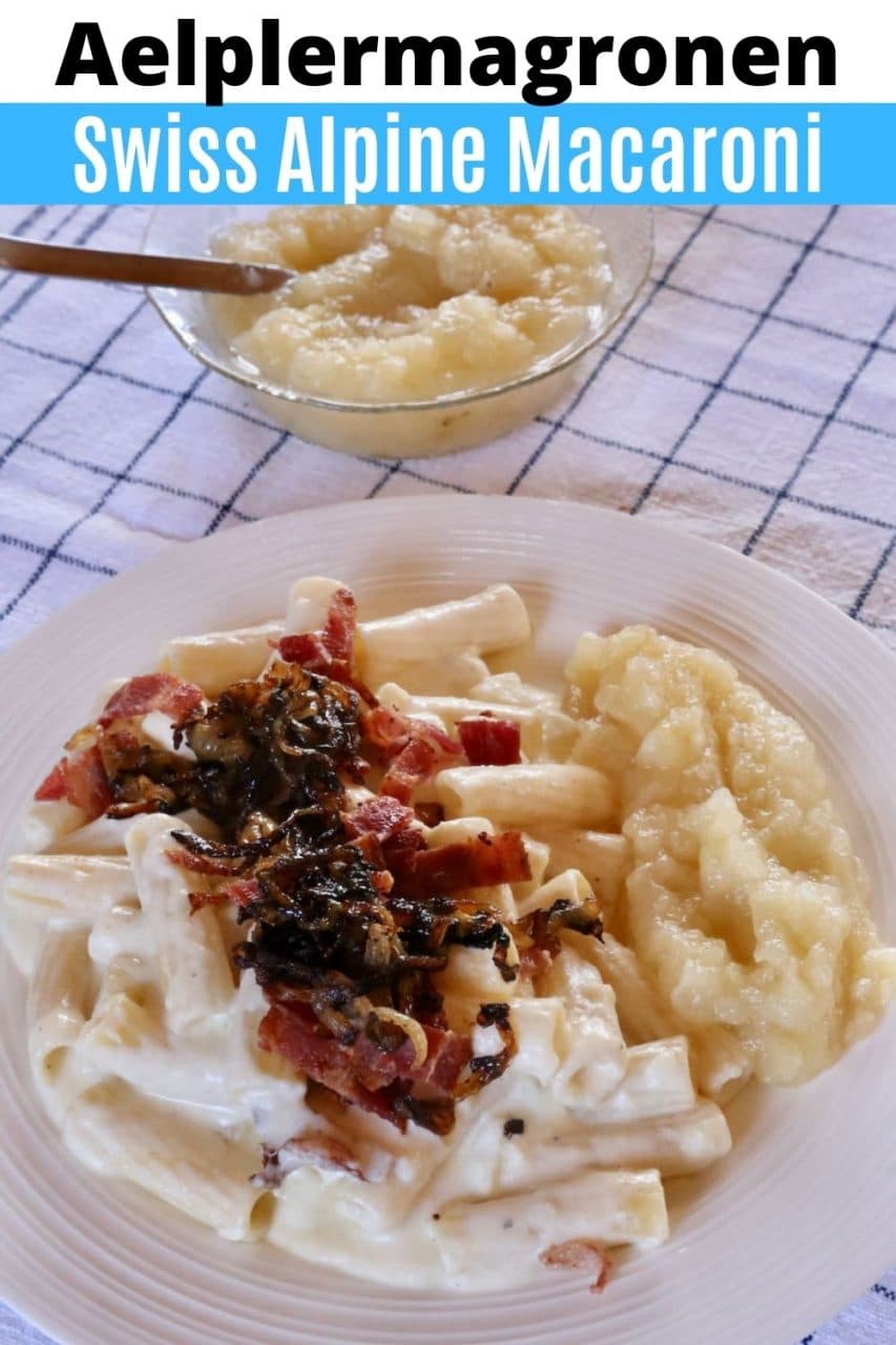 Save our Älplermagronen Cheesy Swiss Alpine Macaroni recipe to Pinterest!