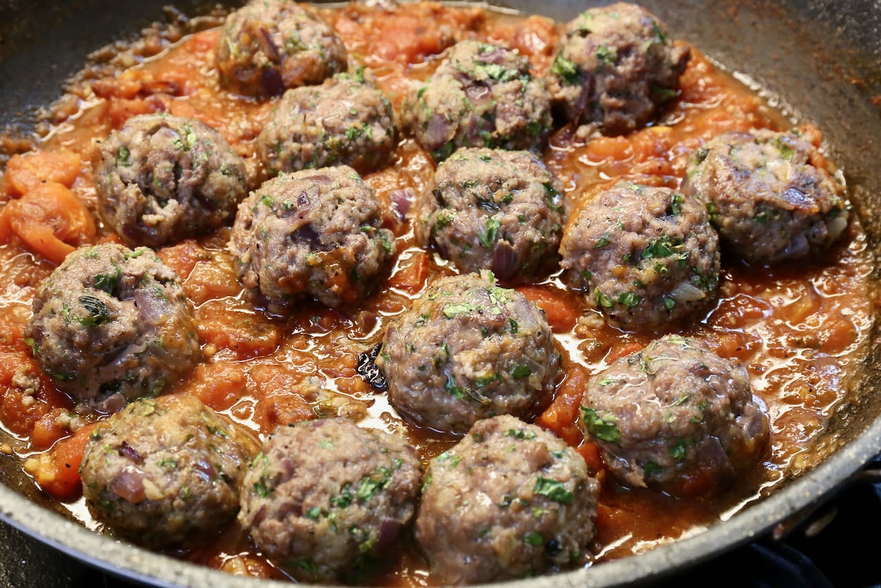 Albondigas al Chipotle are Mexican meatballs served in a smoky tomato sauce.