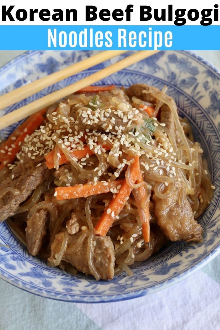 Save our Homemade Korean Beef Bulgogi Noodles recipe to Pinterest!