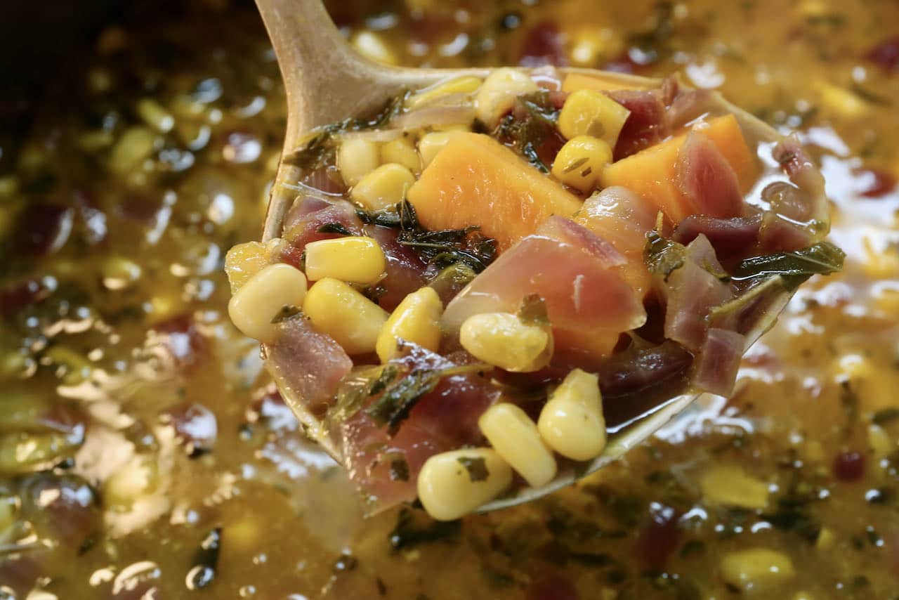 Traditional Chupe de Quinoa is a creamy and hearty lunch idea or dinner idea for soup and chowder lovers.