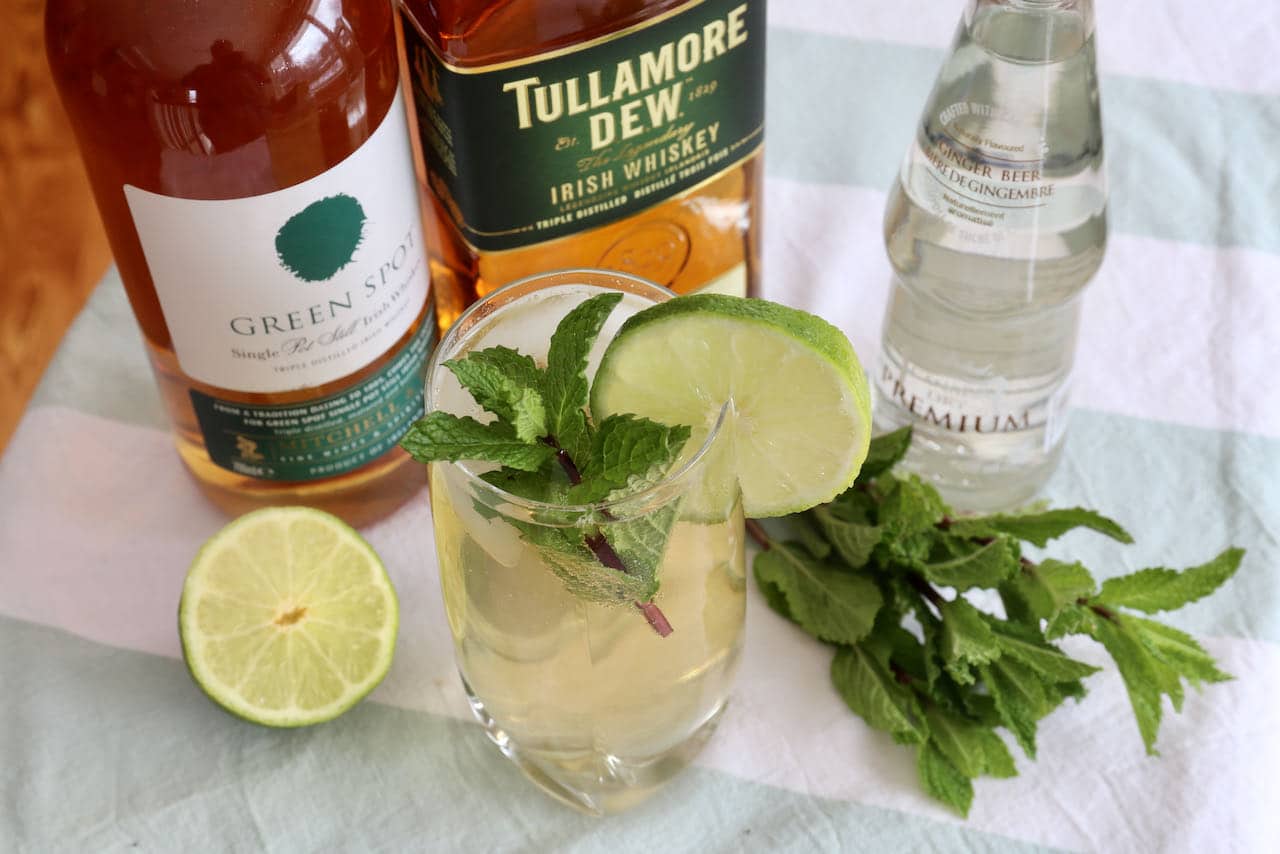 Our homemade Irish Mule recipe features lime juice, ginger beer and fresh mint.