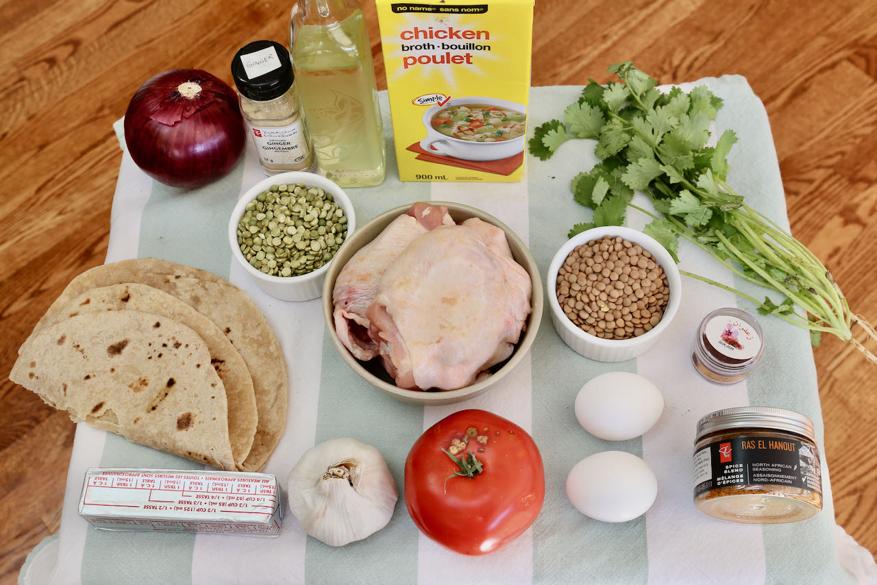 Moroccan Chicken Lentil Stew Rfissa Recipe | dobbernationLOVES