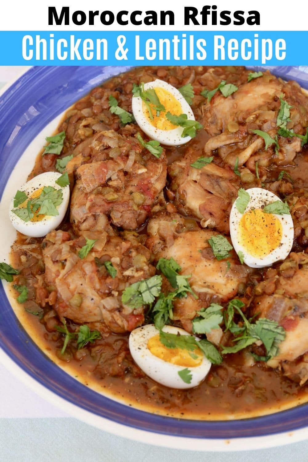 Moroccan Chicken Lentil Stew Rfissa Recipe | dobbernationLOVES