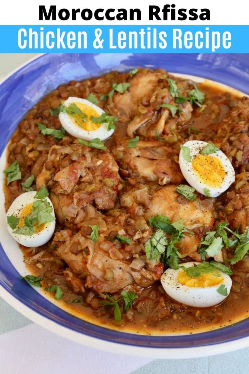 Moroccan Chicken Lentil Stew Rfissa Recipe | dobbernationLOVES