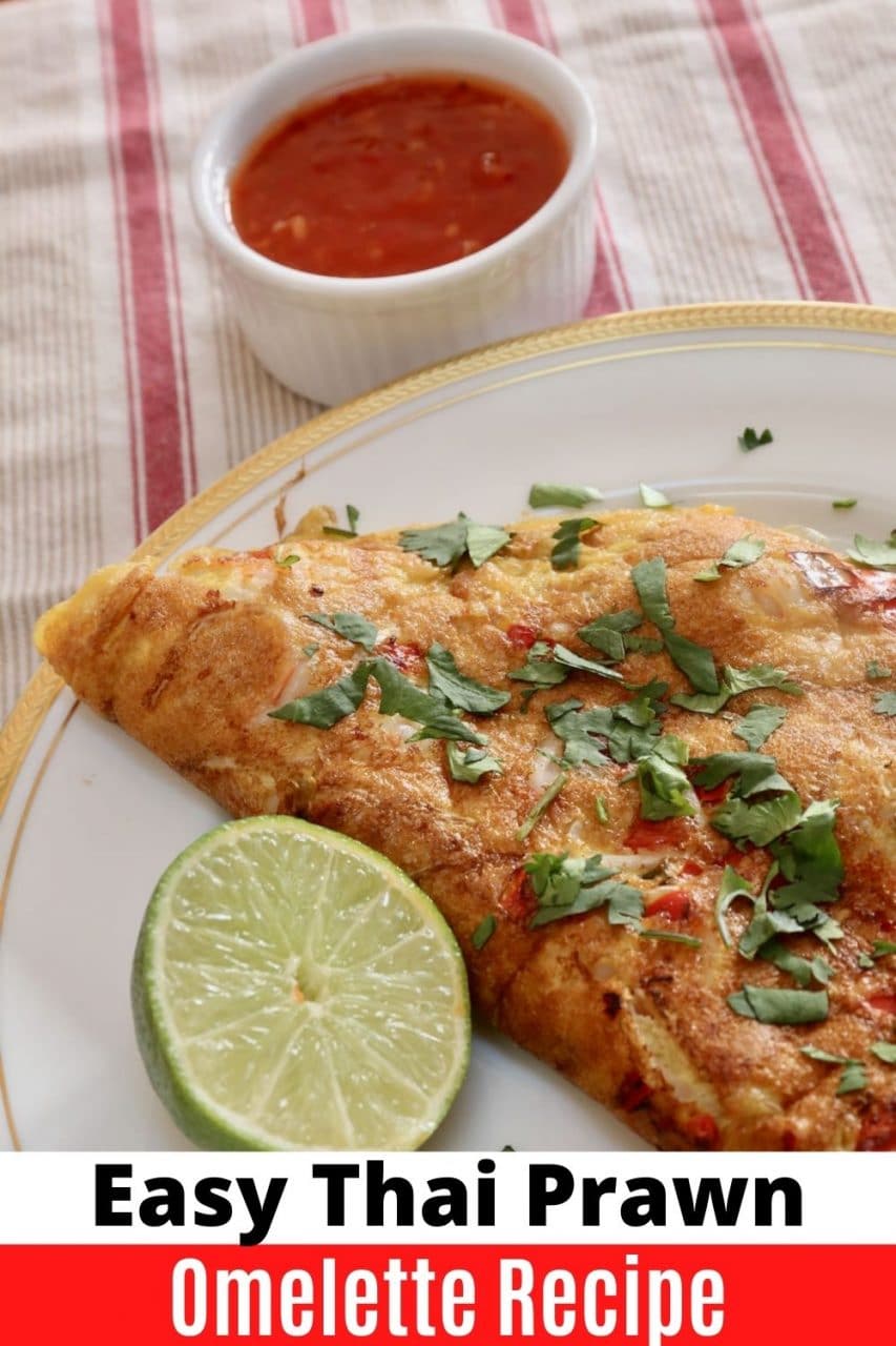 Save our easy homemade Thai Prawn Omelette recipe to Pinterest!