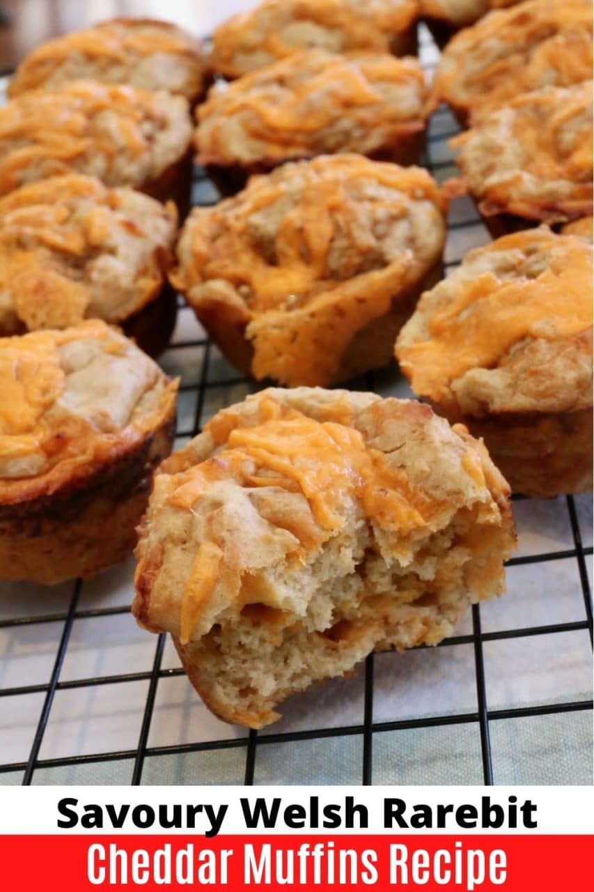 Save our Savoury Cheddar Welsh Rarebit Muffins recipe to Pinterest!
