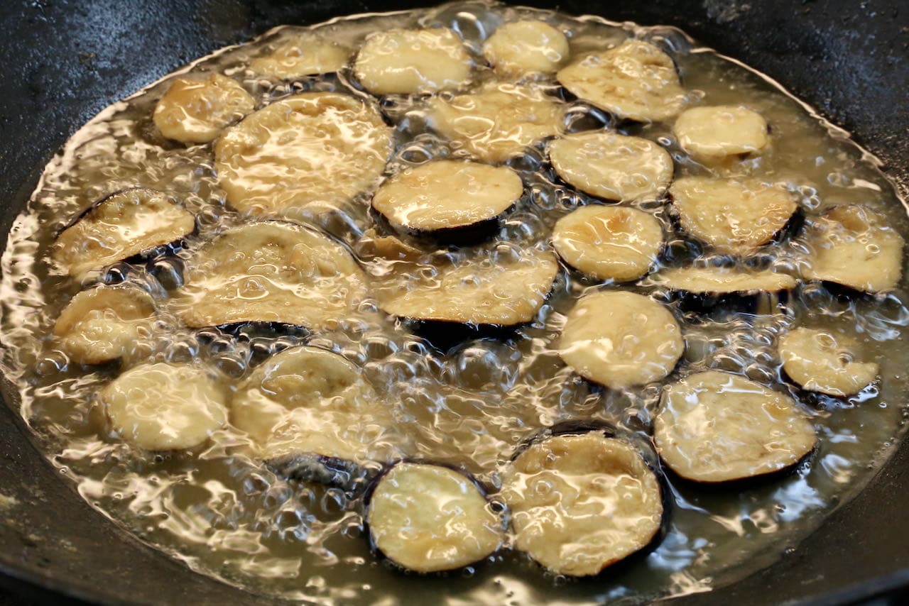Berenjenas con Miel requires the use of a deep fryer or large wok.