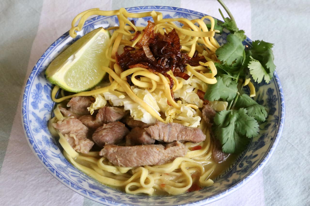 Now you're an expert on how to make the best Burmese Khow Suey Coconut Noodle Soup recipe!