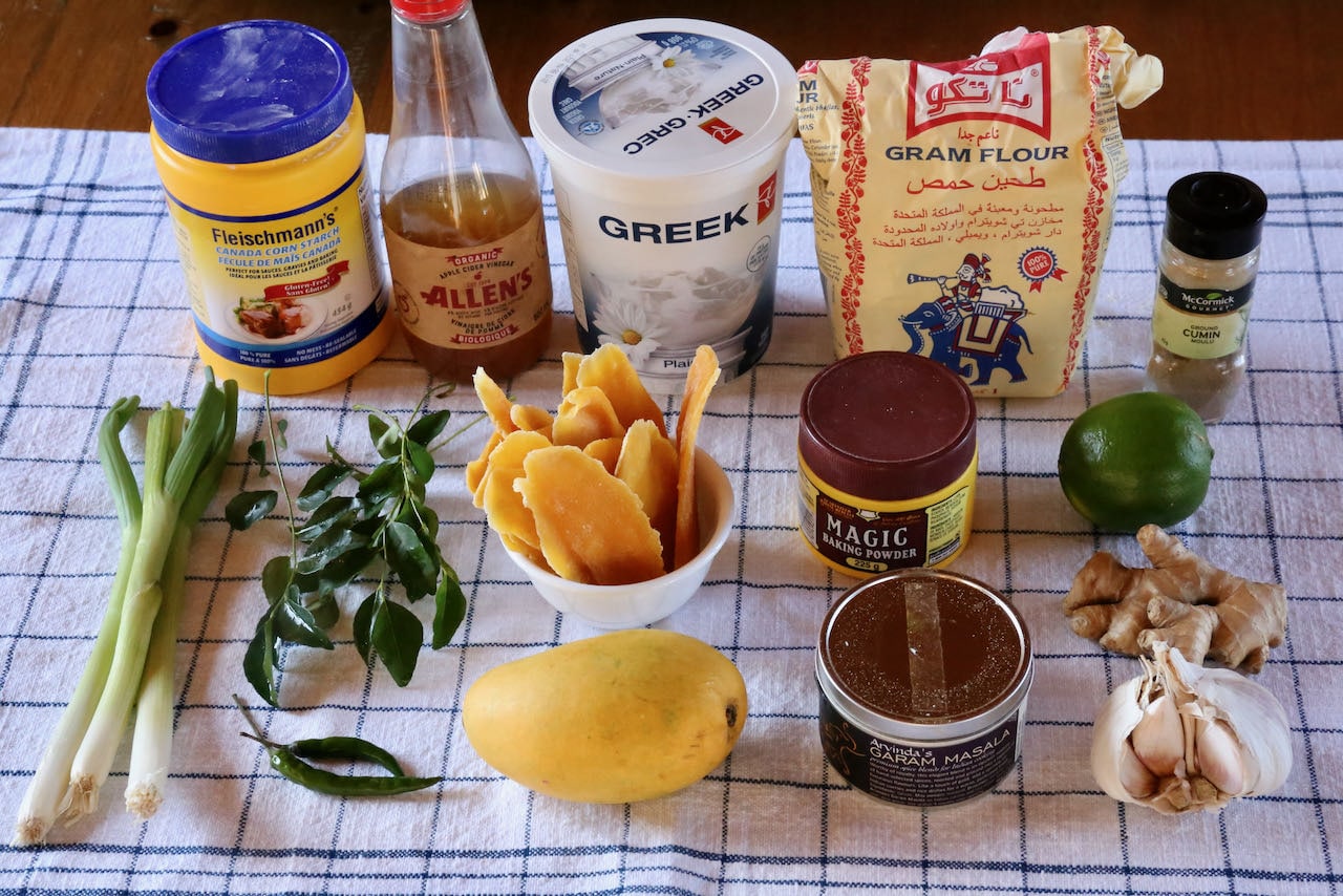 Gluten Free Indian Pancakes recipe ingredients.