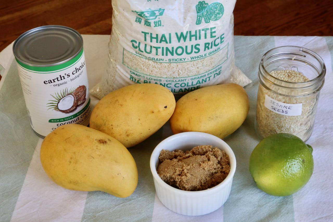 Thai Vegan Gluten Free Glutinous Rice Balls recipe ingredients.