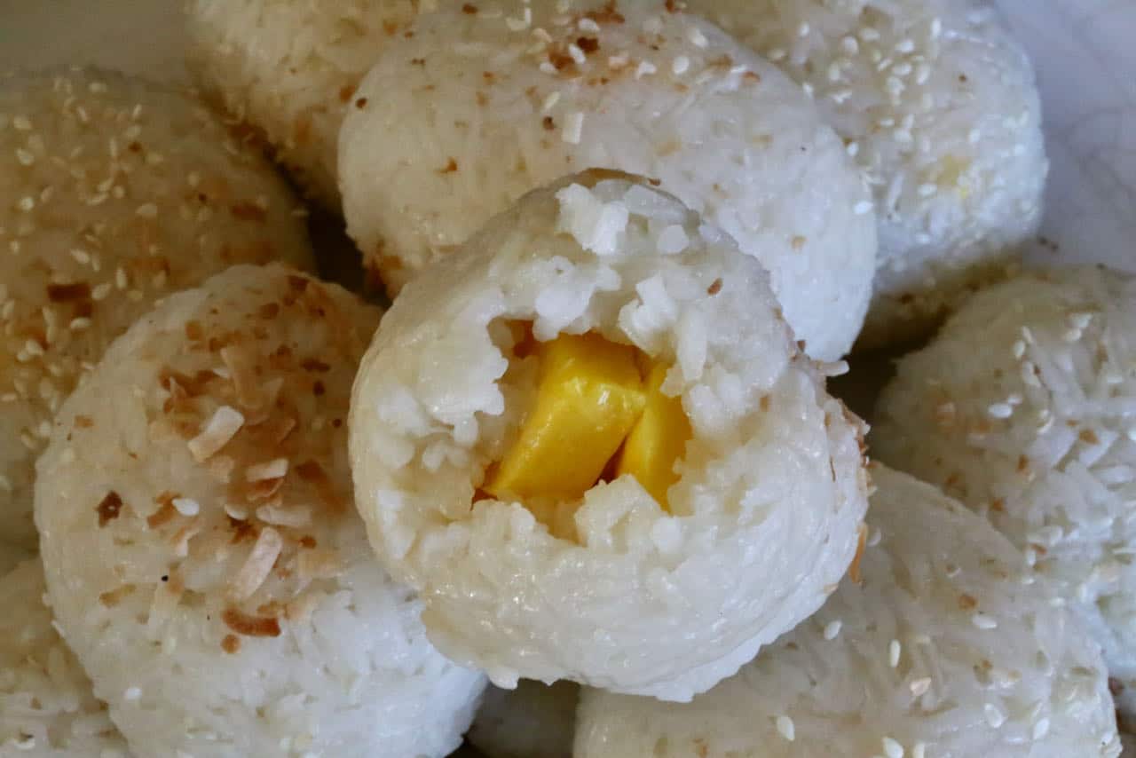 Now you're an expert on how to make the best Thai Mango Stuffed Glutinous Rice Balls recipe!