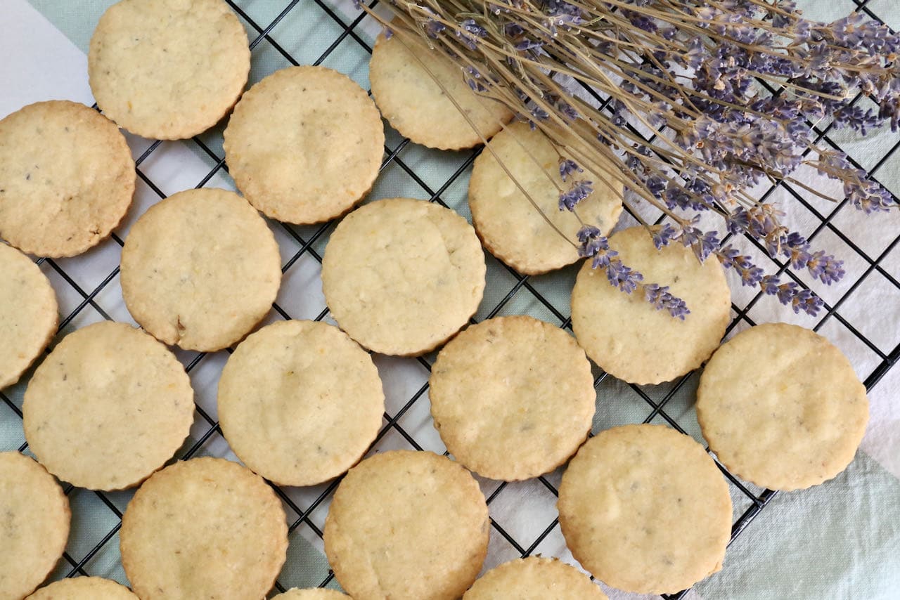 Lemon Lavender Cookies are a perfect dessert to enjoy at Mother's Day, summer potluck dinners or High Tea.