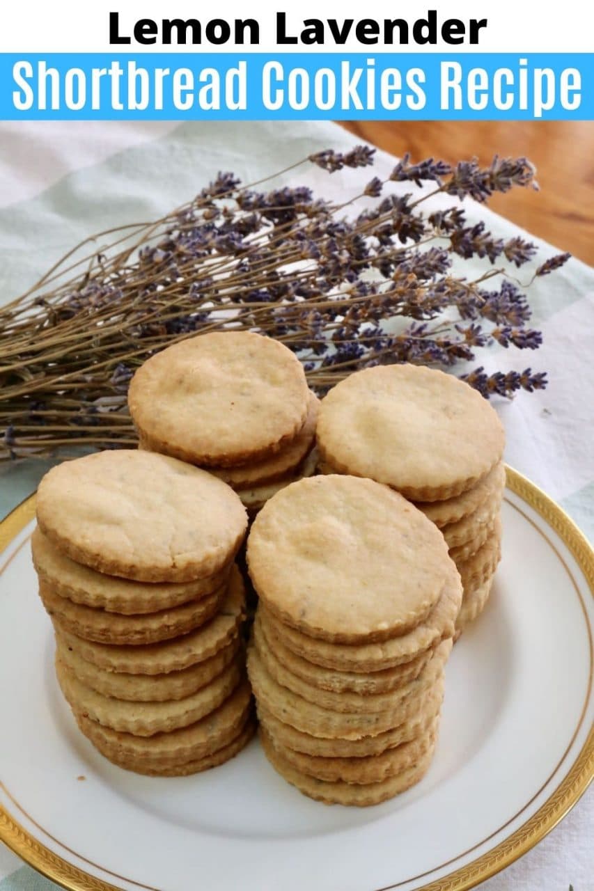 Save our Lemon Lavender Shortbread Cookies recipe to Pinterest!