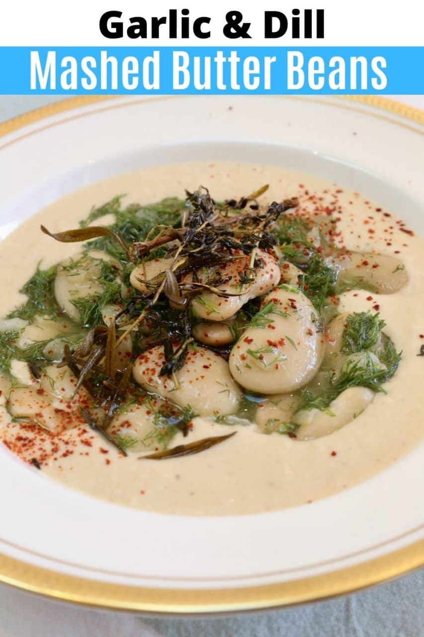 Save our healthy Mashed Butter Beans Dip recipe to Pinterest!