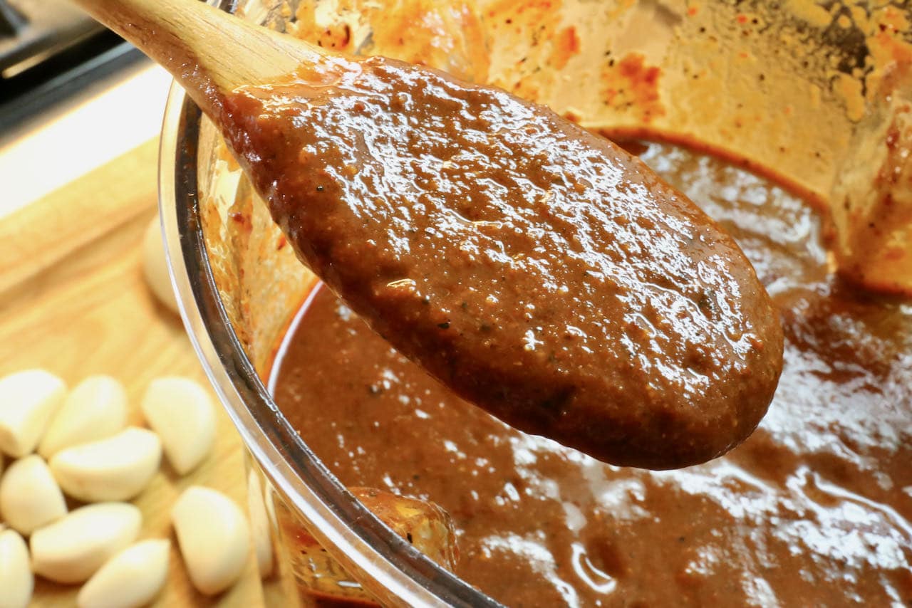 Mexican Red Chile Pork Stew sauce.