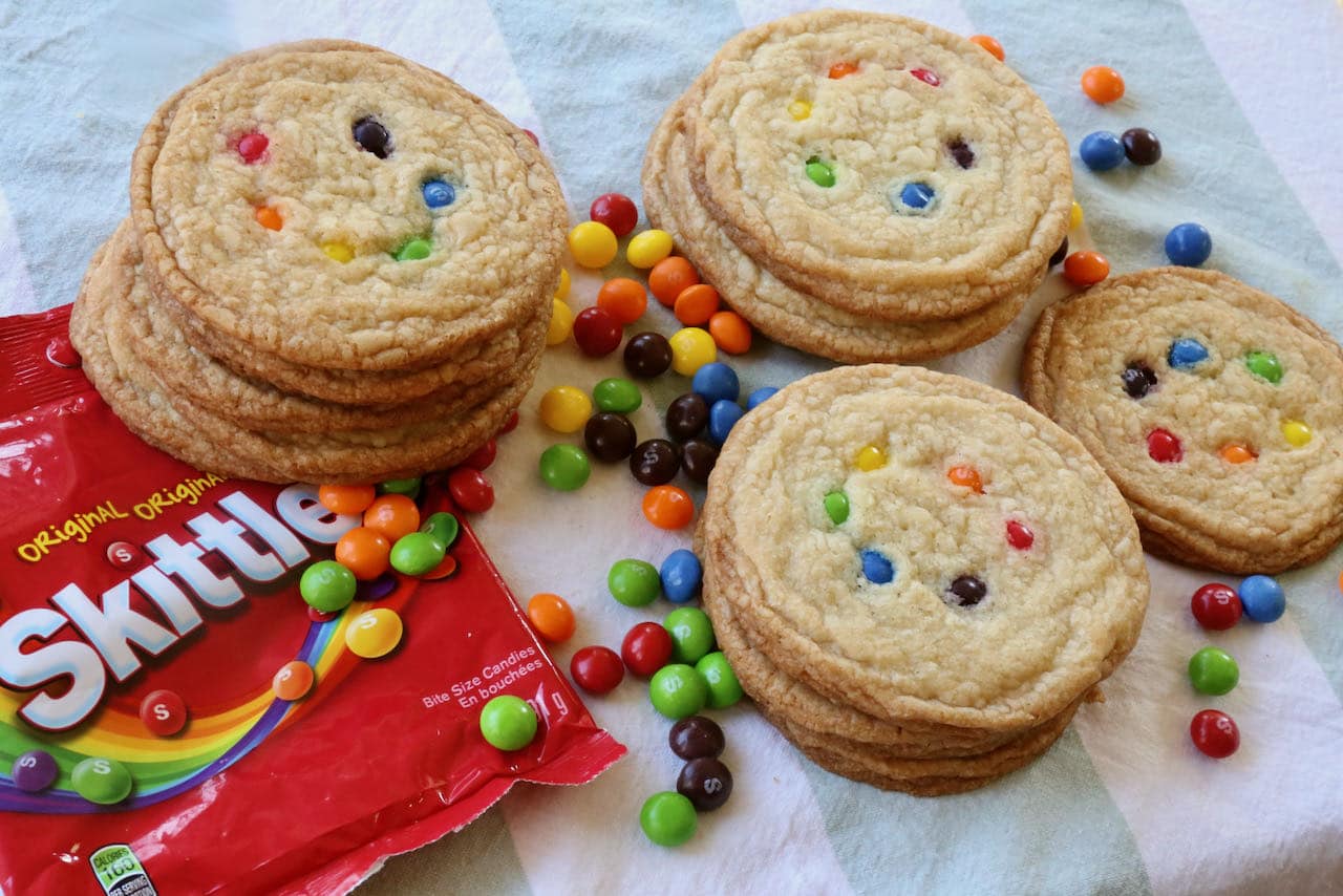 Now you're an expert on how to make the best Chewy Gay Pride Skittles Cookies!