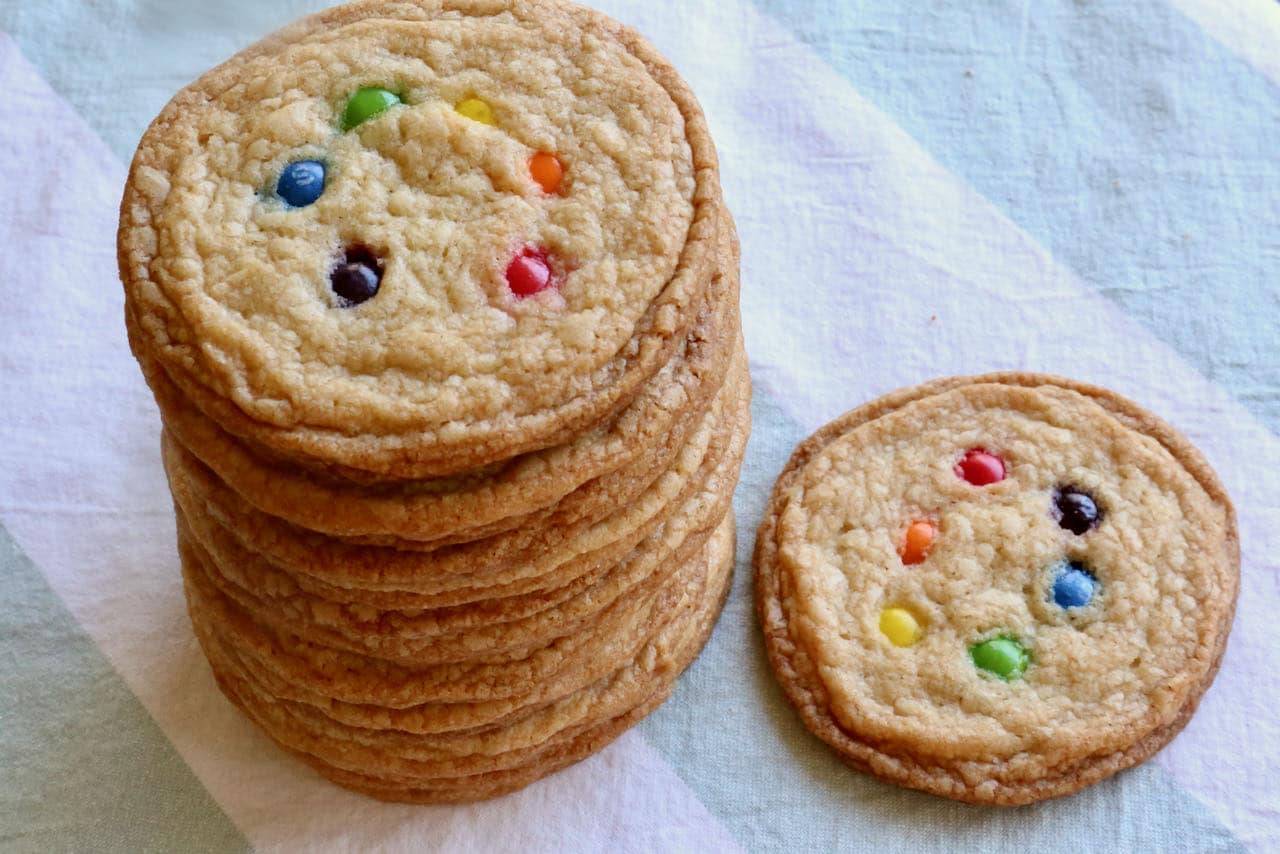 Our crunchy and chewy Skittles Cookies are a perfect snack or dessert for Gay Pride parties. 